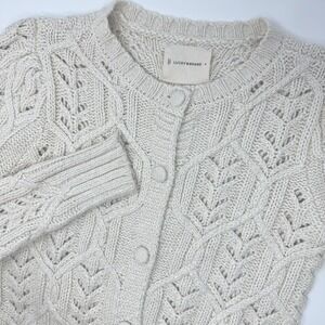 Lucky Brand Cream Cable Knit Cardigan